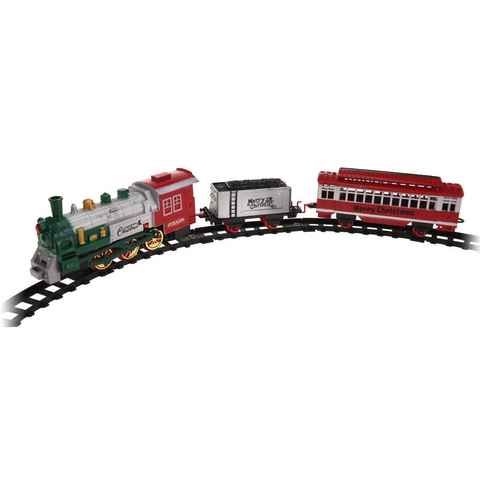 Spetebo Weihnachtsszene Christmas train - Weihnachts Spielzeugzug, mit Licht und Geräuschen