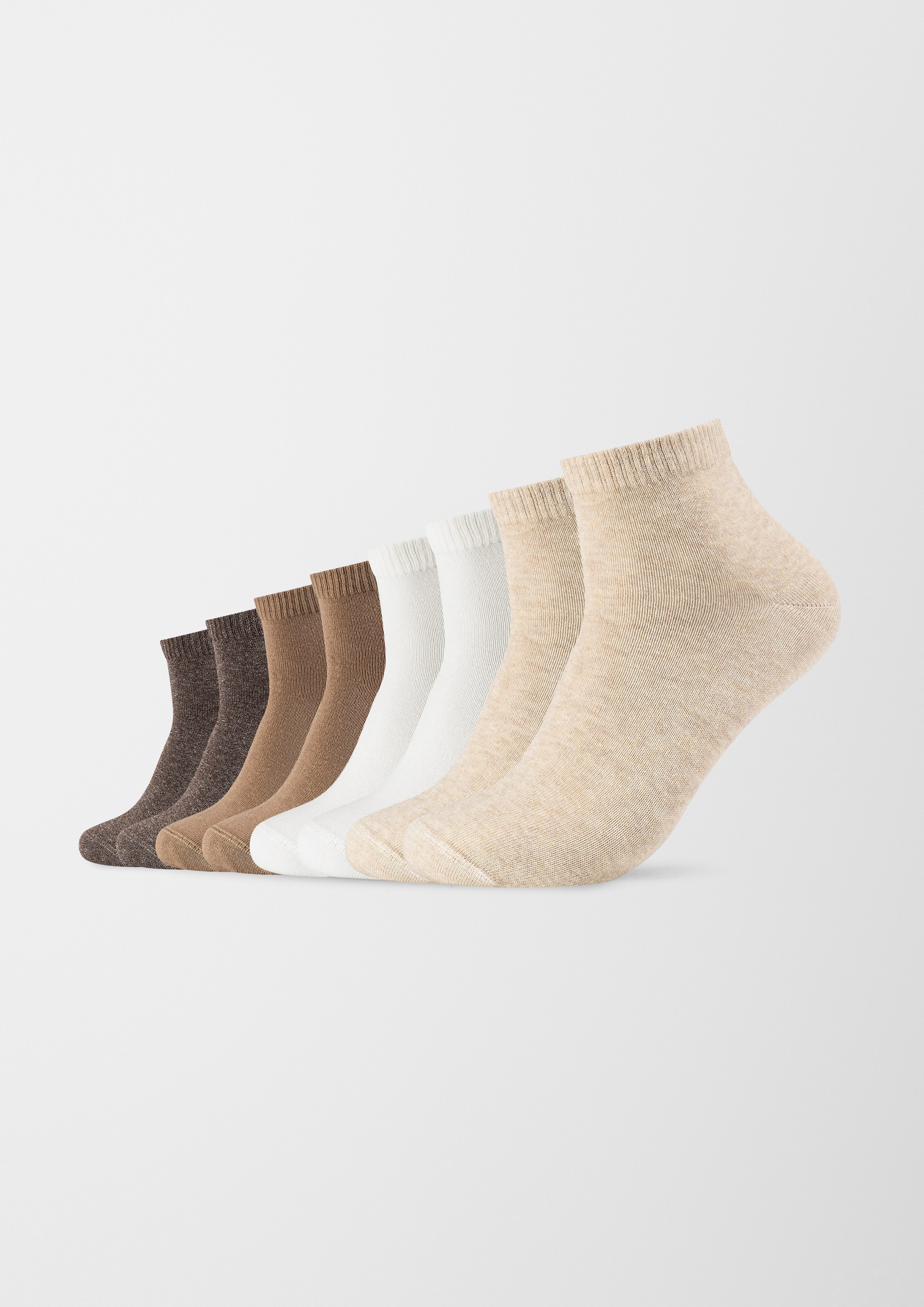 s.Oliver Kurzsocken essentials (8-Paar) mit pflegeleichtem Materialmix