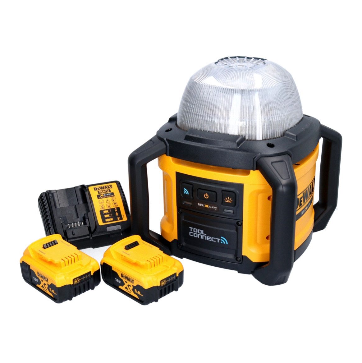 DeWalt Baustrahler DCL 074 P2 Akku Baustellenstrahler Strahler 18 V 5000 lm 4000 Kelvin