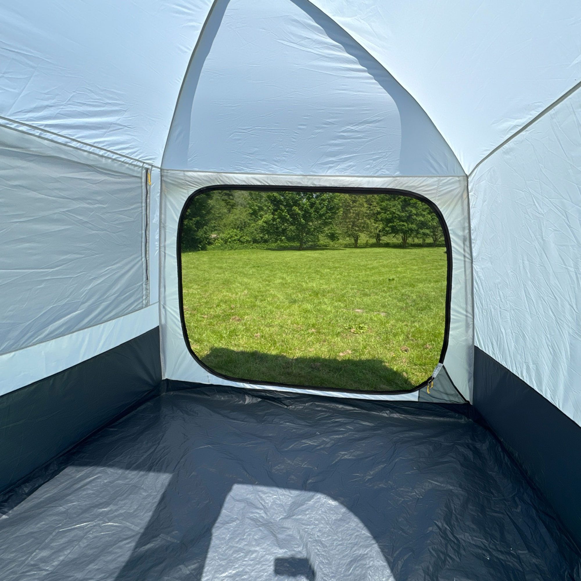 freizeitschmiede Gruppenzelt Buszelt für 4-6 Personen Aufenthaltszelt Lagerzelt Küchenzelt 250x250, Personen: 6 (Packung)