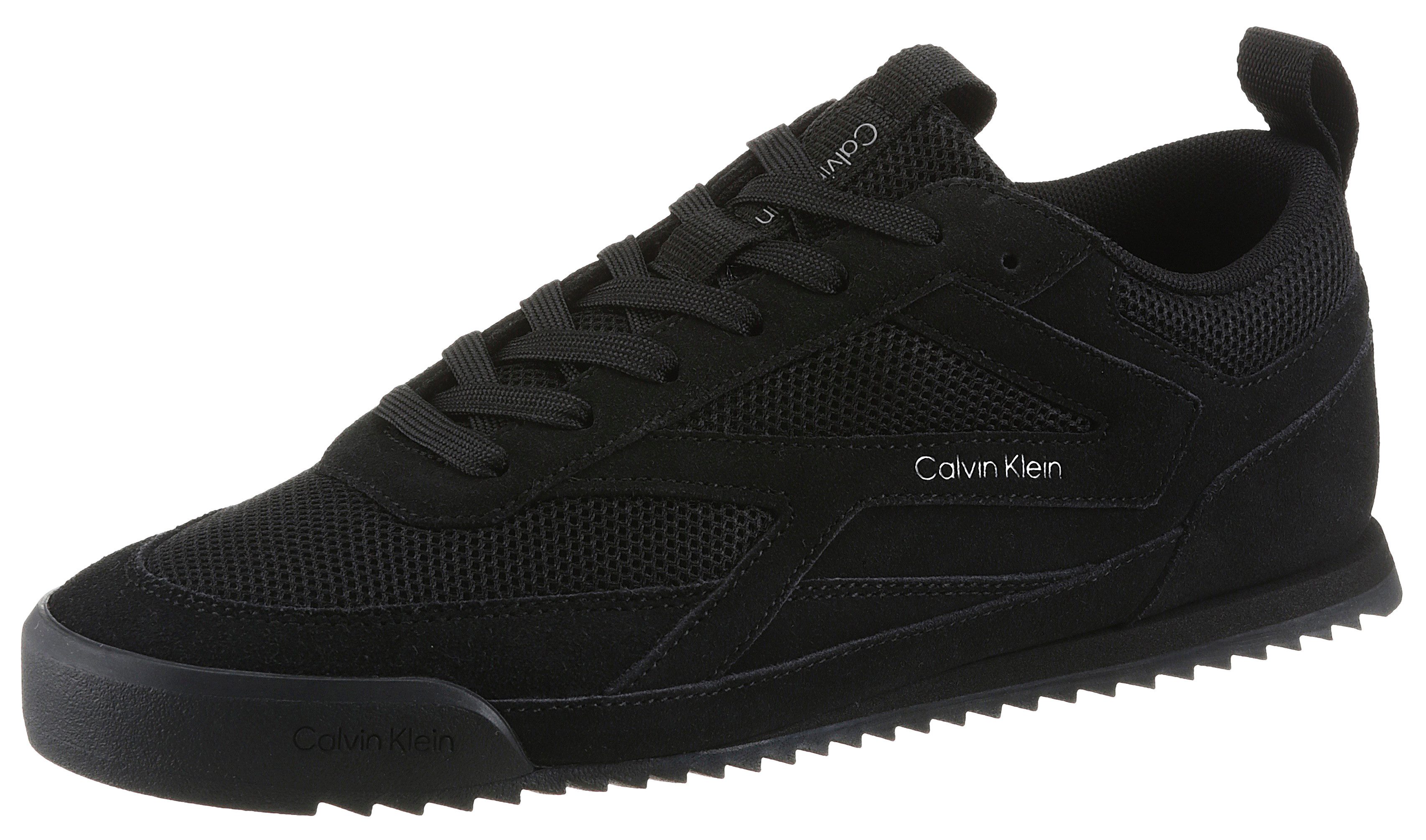 Calvin Klein LOW PRO RUNNER MIX MAT Sneaker Freizeitschuh, Halbschuh, Schnürschuh mit seitlichem Logoschriftzug