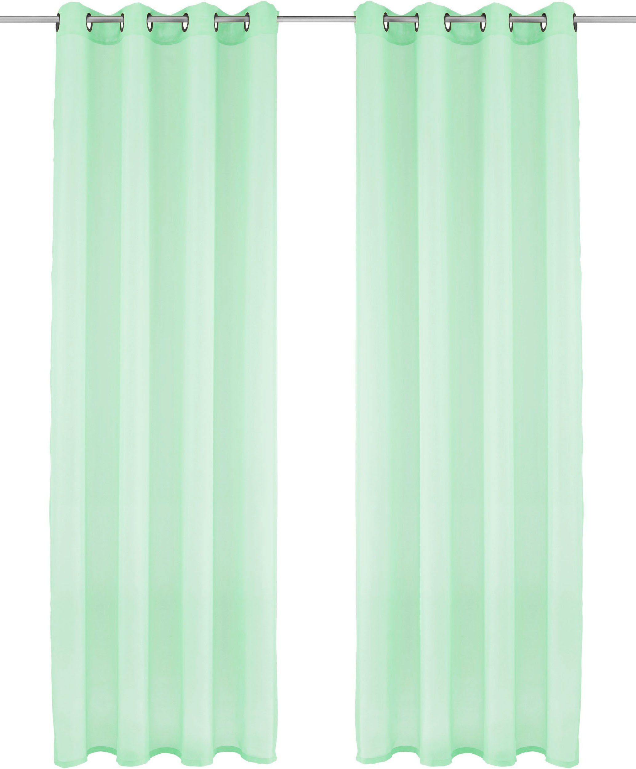 my home Gardine XANA mit Ösen, Kräuselband oder Schlaufen (1 St), Ösen, tra günstig online kaufen