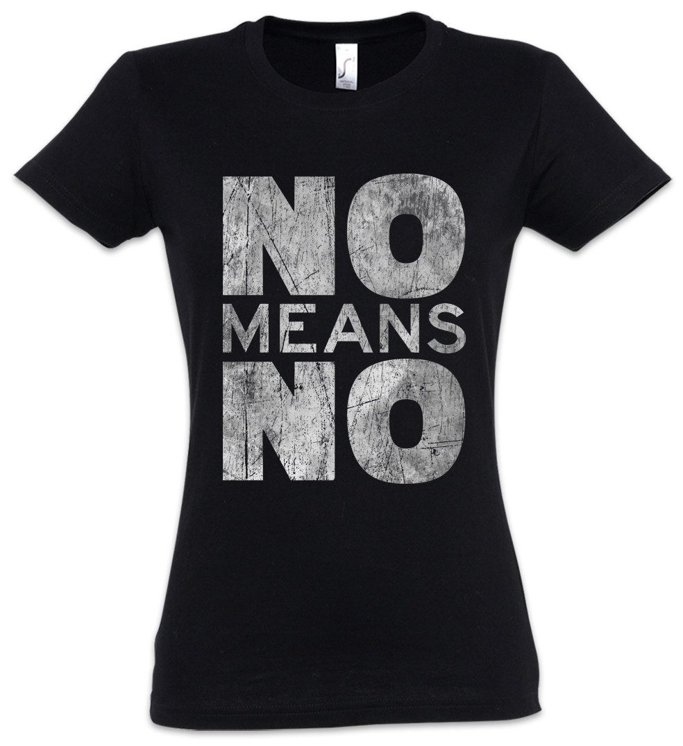Urban Backwoods Print-Shirt No Means No Damen T-Shirt Sexism Emanzipation F günstig online kaufen