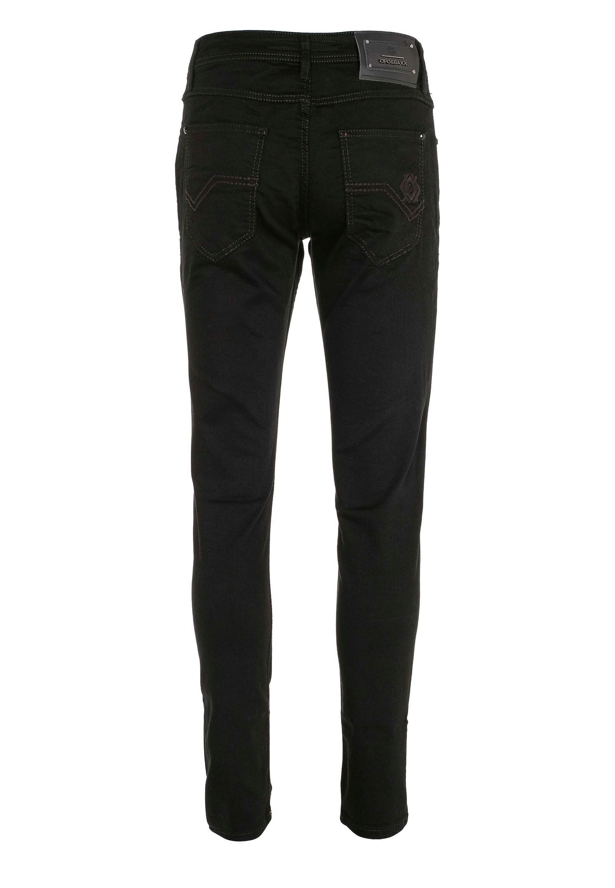 Cipo & Baxx 5-Pocket-Jeans Jeans im Straight Fit – Bild 4 von 5