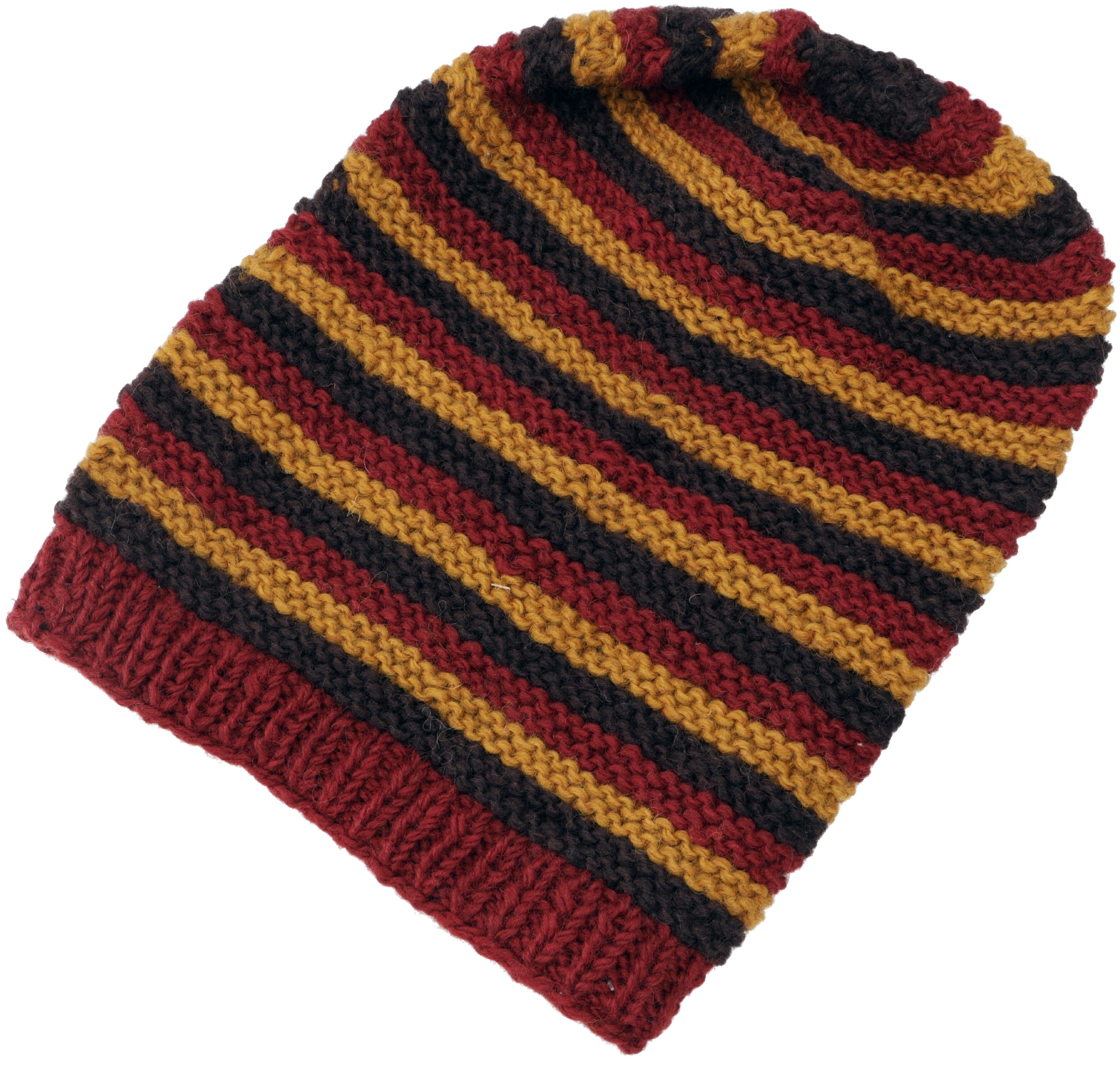 Guru-Shop Strickmütze Beanie Mütze, gestreifte Strickmütze,.. günstig online kaufen