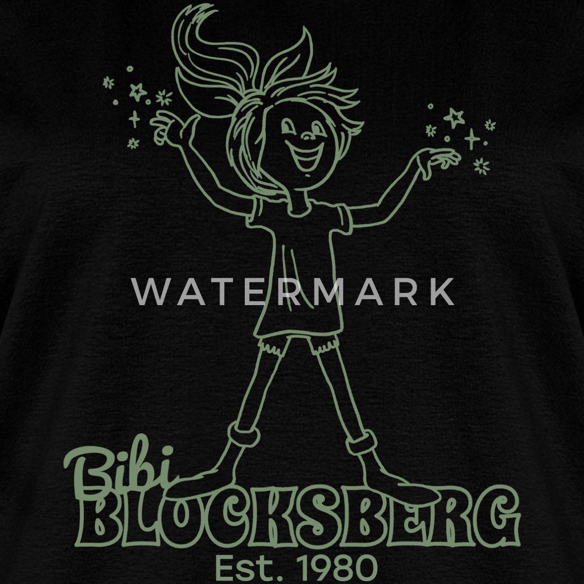 Spreadshirt T-Shirt Bibi Blocksberg Est. 1980 Frauen Premium T-Shirt (1-tlg)