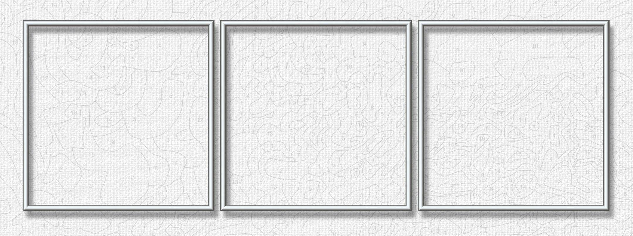 Schipper Bilderrahmen Malen nach Zahlen, Triptychon 120x40 cm, (Set, 3 St), Made in Germany