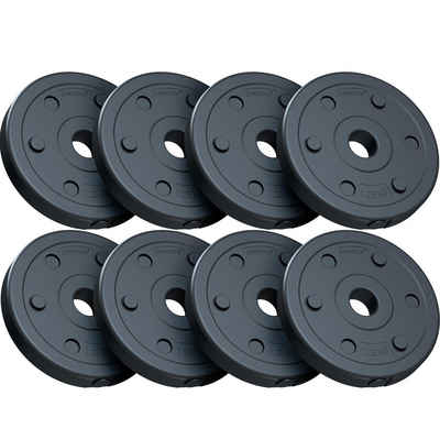 ScSPORTS® Hantelscheiben Set 30/31mm Kunststoff Gewichtsscheiben Gewichte