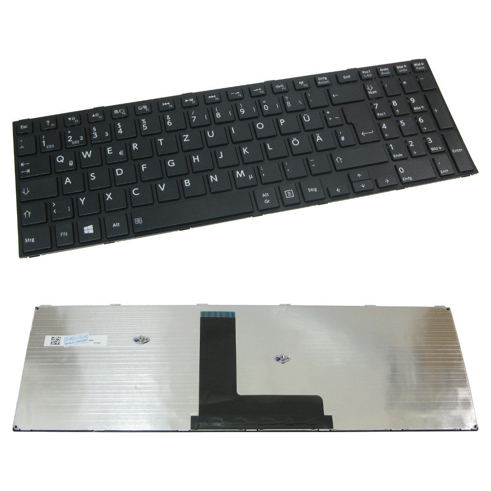 Trade-Shop Ersatzteil passend für MP-14A76D0-356, PK1315F2A04, MP-14A76GB-698 Tastatur (Tastenbelegung: Deutsch, QWERTZ / Farbe: Schwarz / mit Rahmen)