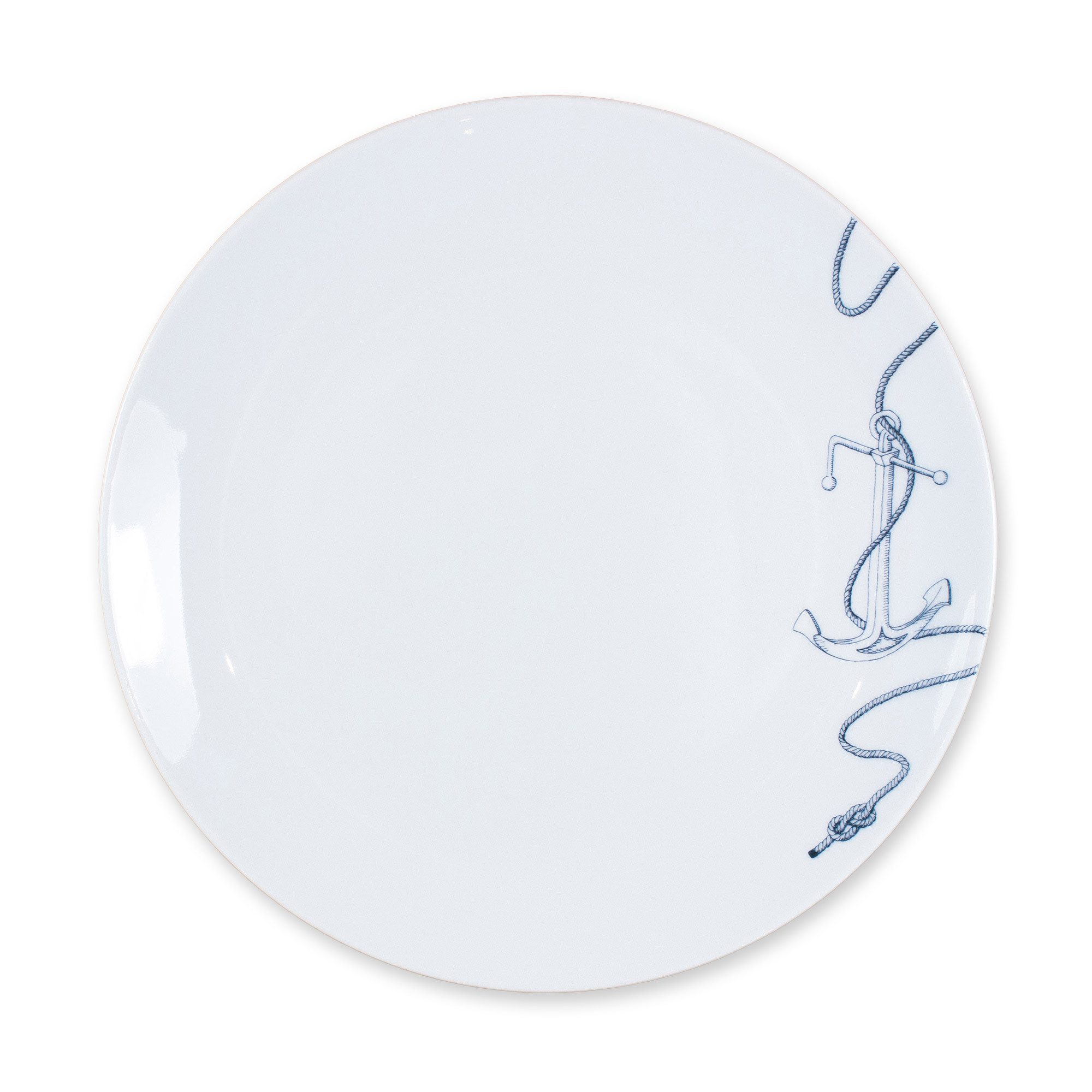 Teller Porzellanteller Anker