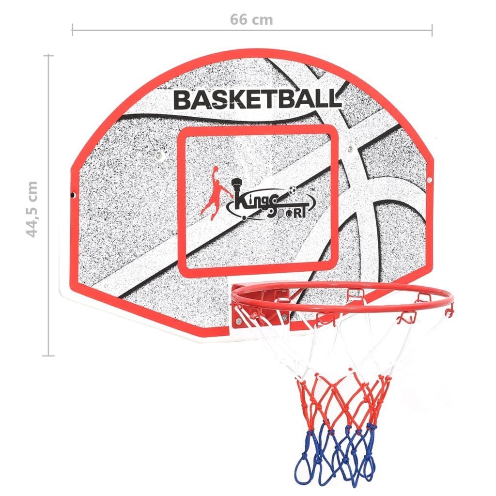 Basketballkorb Wandmontage 66x44,5 Basketball-Set die vidaXL für 5-tlg cm