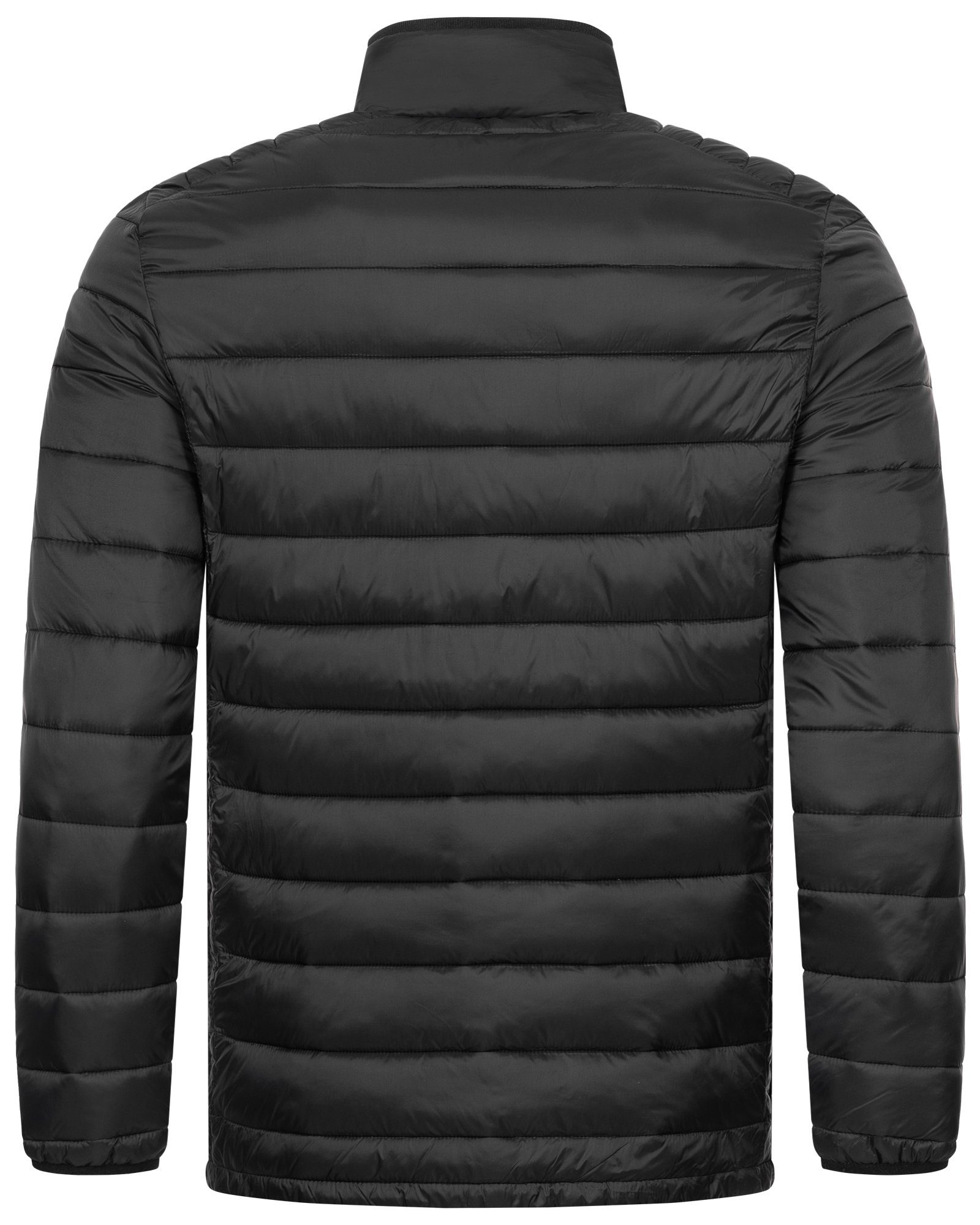 Norway Steppjacke Jacke Steppjacke Winter Jacke Herbst Geographical Übergangs Herren Stehkragen Schwarz