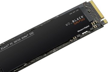 WD_Black SN750 NVMe interne SSD (250 GB) 3100 MB/S Lesegeschwindigkeit, 1600 MB/S Schreibgeschwindigkeit