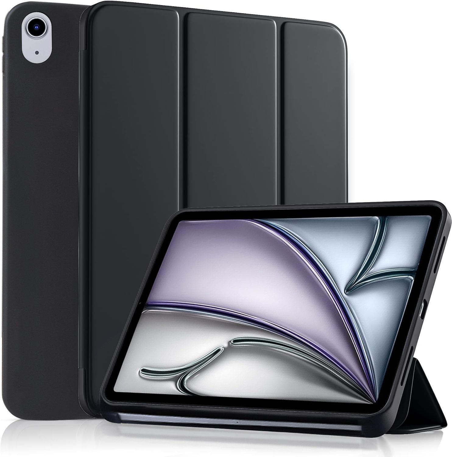 CLM-Tech Tablet-Hülle iPad Air 11 Zoll M3/M2 (2025/2024), Standfunktion, Magnetverschluss, Auto Schlaf/Wach Funktion