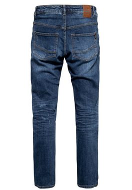 KingKerosin Gerade Jeans Robin Destroyed Bleached