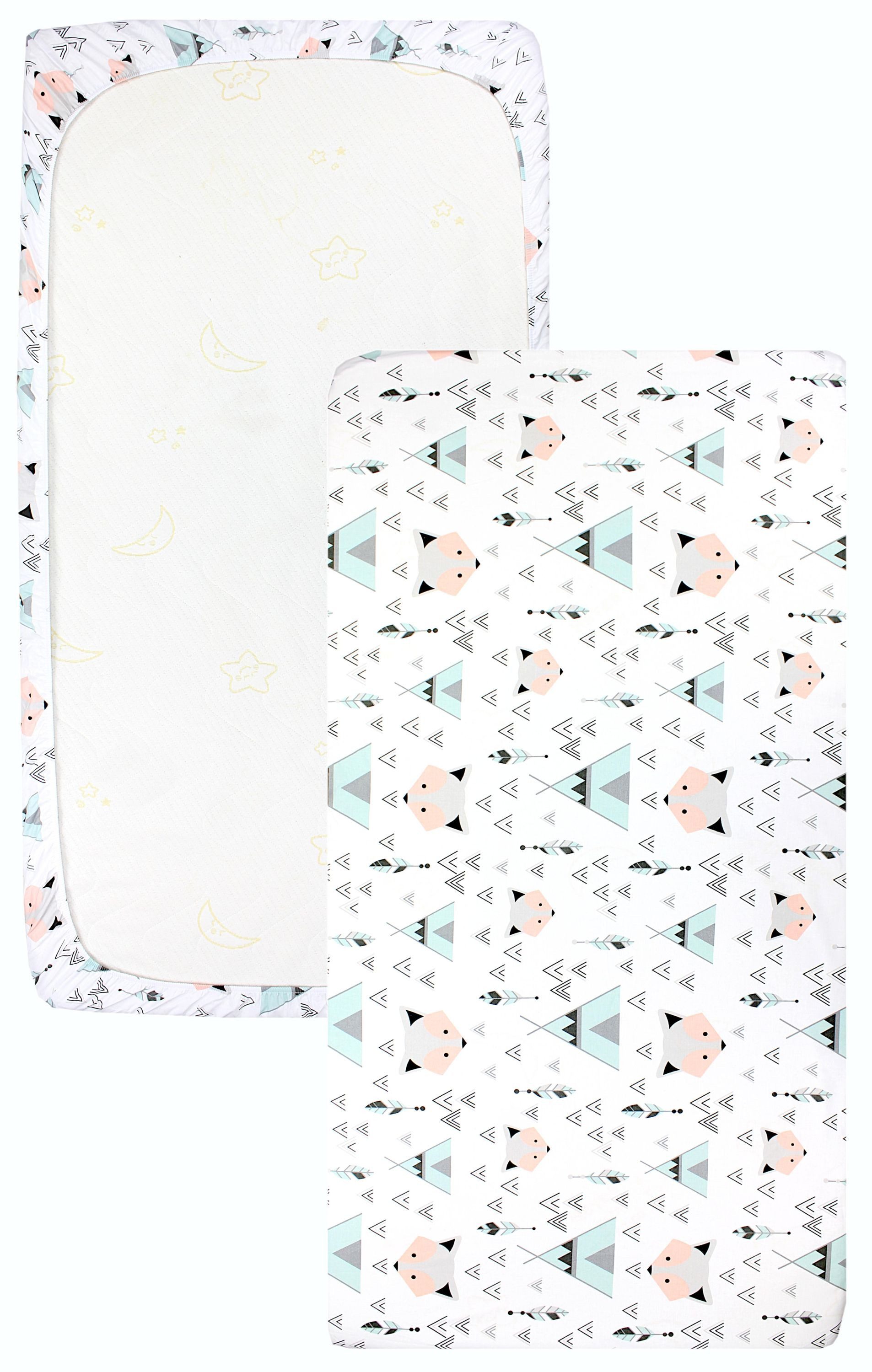 TupTam Spannbettlaken Baby Spannbettlaken Spannbetttuch für Babybett Kinder günstig online kaufen