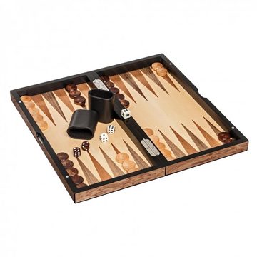 Philos Spiel, Schach-Backgammon-Dame-Set - Feld 40mm