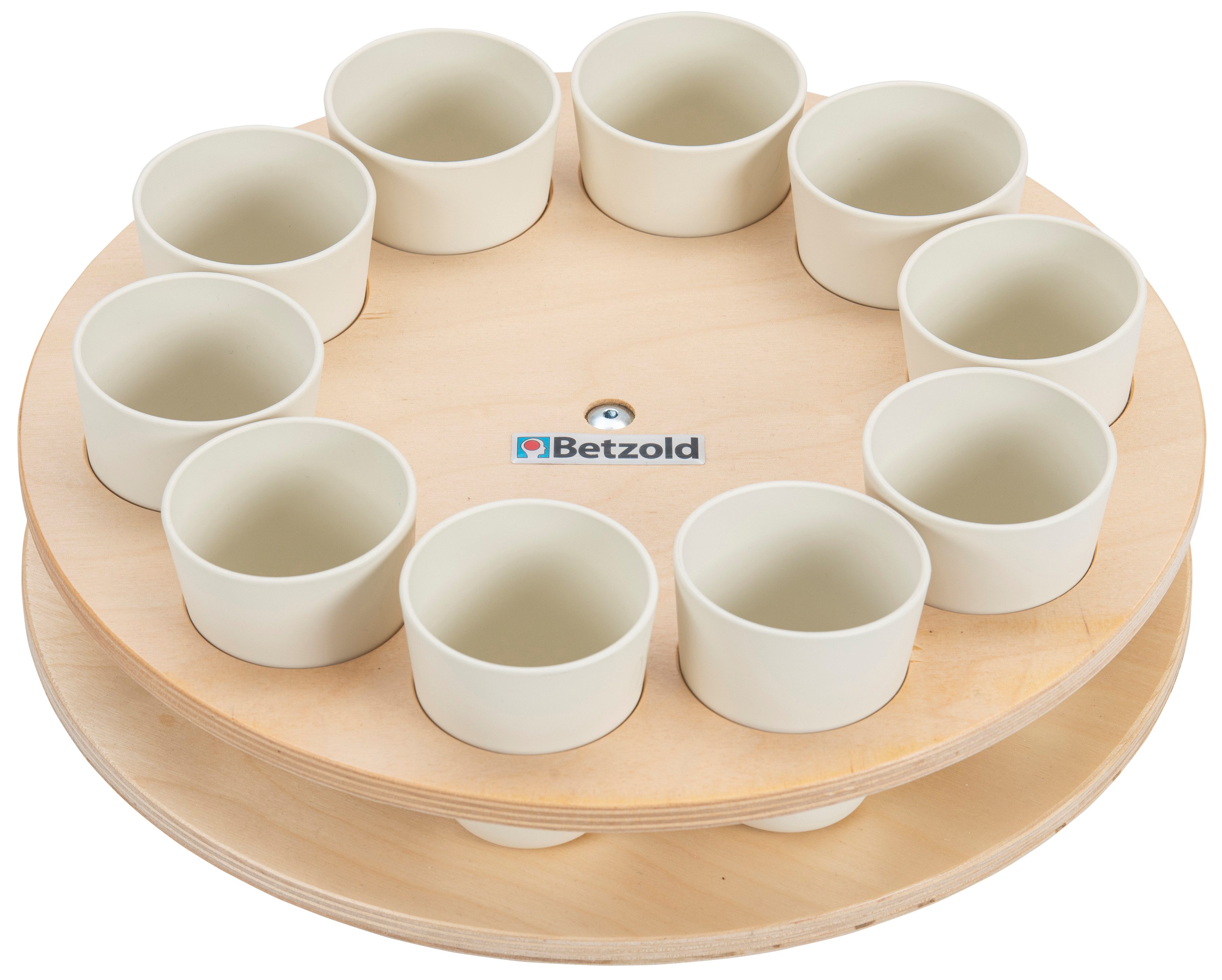 Betzold Bastelperlen Sortierrondell mit 10 Bechern – Aufbewahrungsmöglichkeit