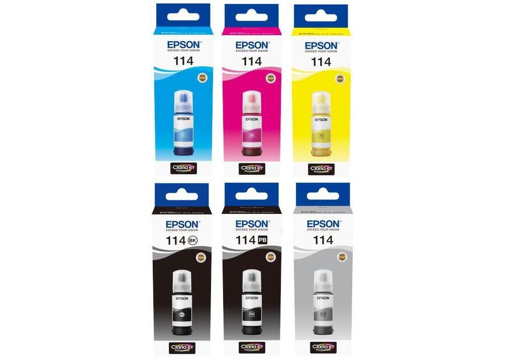 Epson Epson EcoTank 114 Nachfülltinte 6er Multipack Tintenpatrone