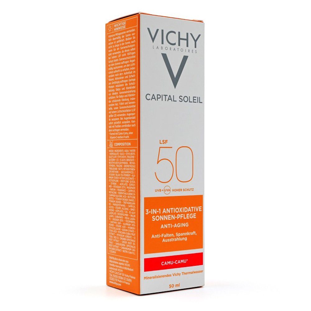 Vichy Feuchtigkeitscreme IDEAL Soleil Anti-Age Creme LSF 50 50ml PZN 13828953 – Bild 4 von 5