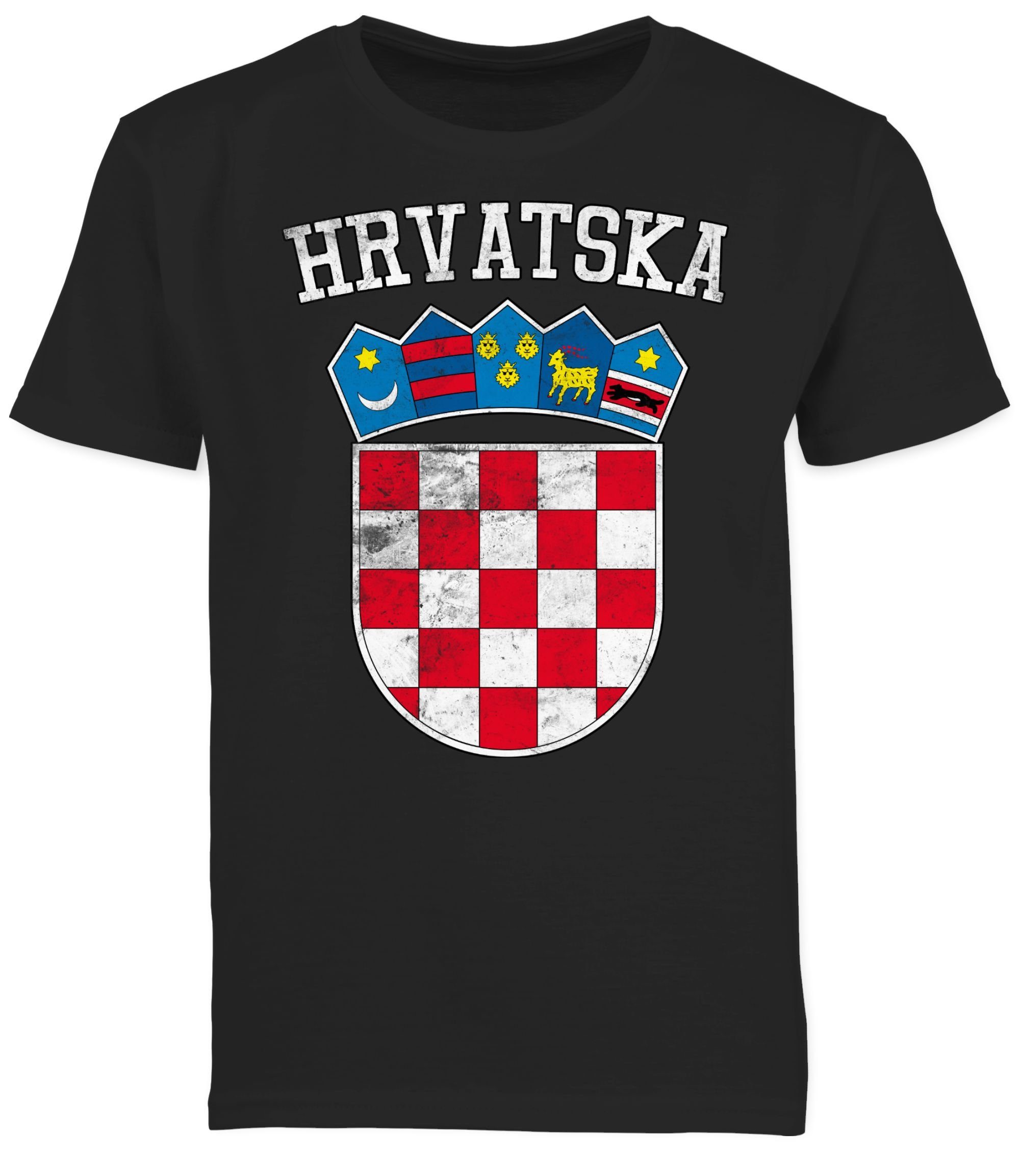 T-Shirt Kroatien Wappen Hrvatska Krotatisch