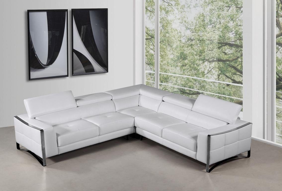 JVmoebel Ecksofa Eck Design Ledersofa Couch Modern Sofa 1504B Wohnlandschaft