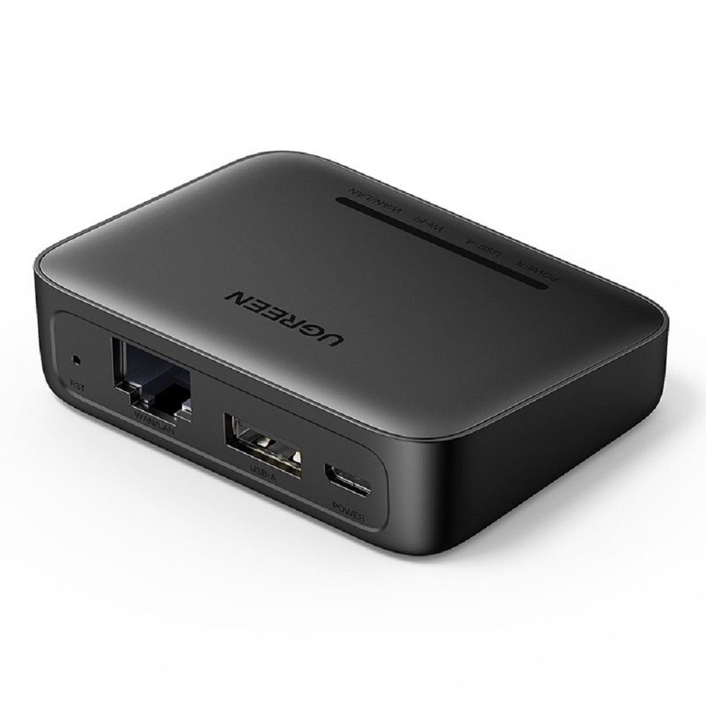 externer Netzwerkkarten-Druckeradapter Schwarz (CM428) Netzwerk-Adapter