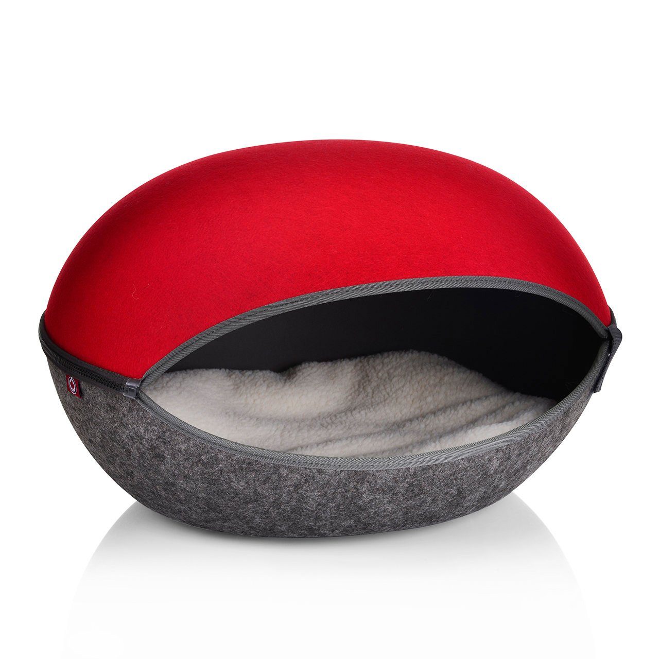 Canadian Cat Company Tierhöhle KATZENNEST - rot-anthrazit, Katzenhöhle