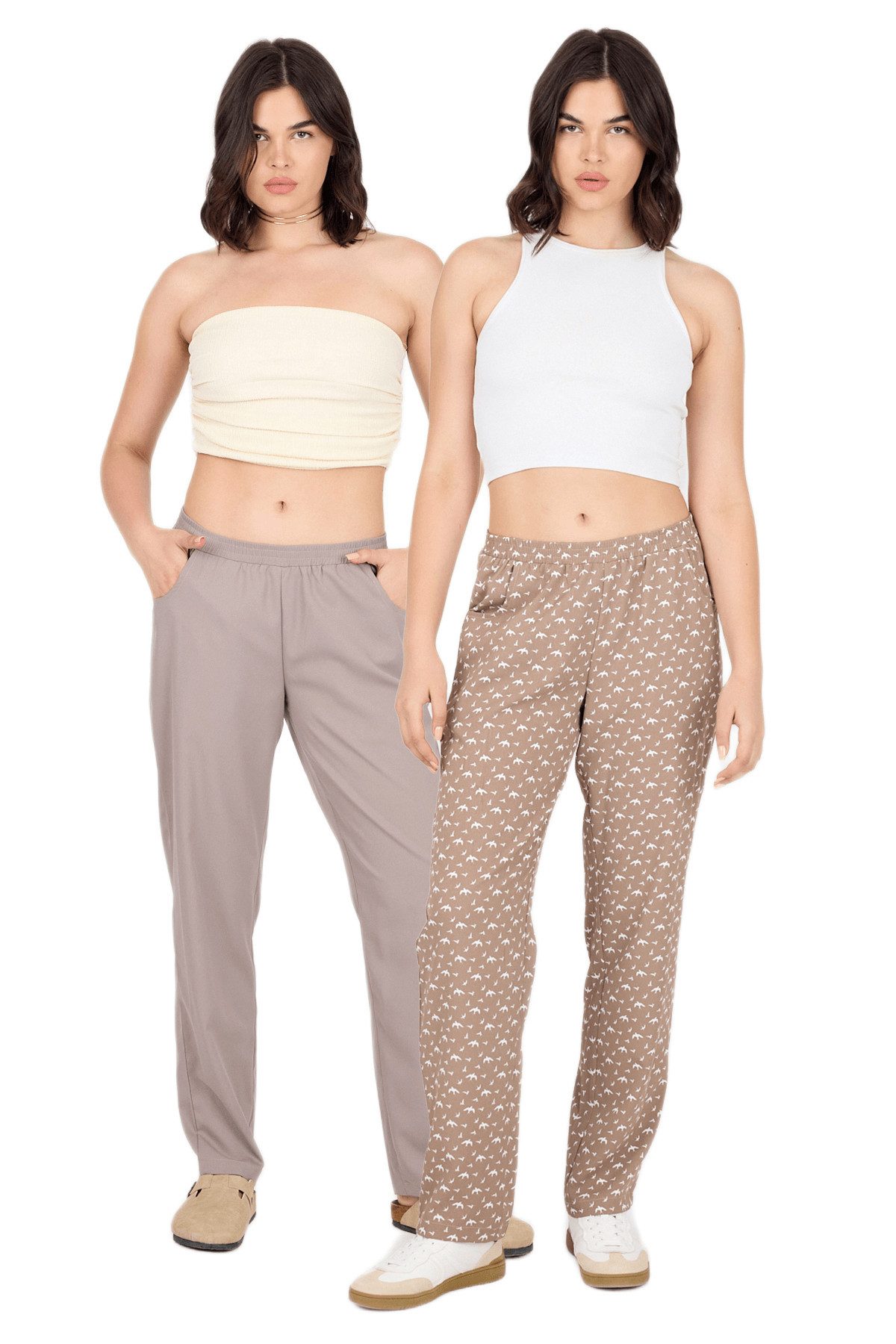 Phistan Relaxhose Damenhose aus Webstoff – Komfortabler Schnitt