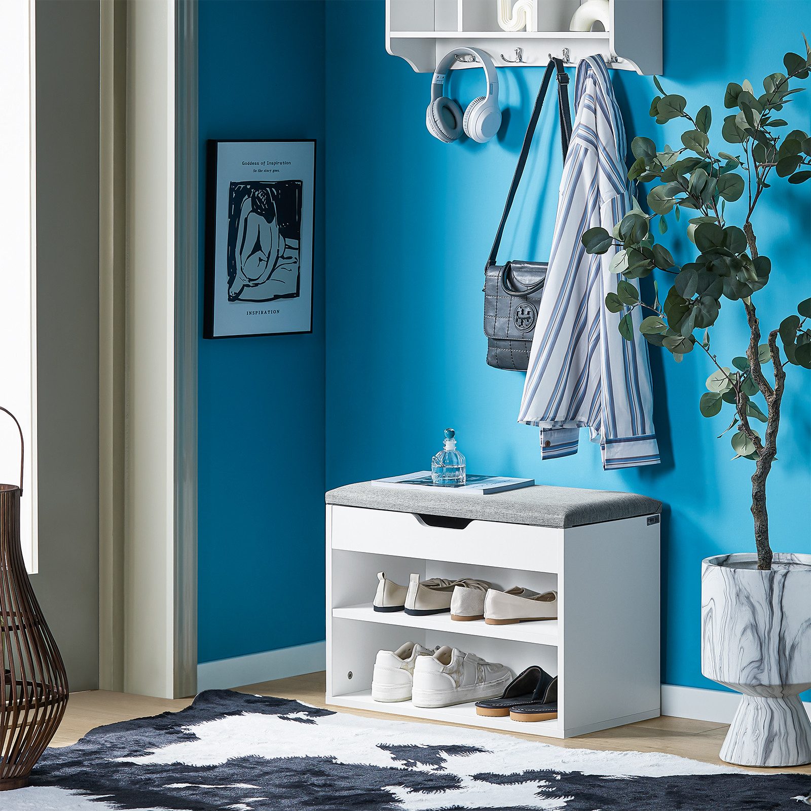 SoBuy Sitzbank FSR25, Schuhbank Schuhregal Aufbewahrungsschrank Schuhorgani günstig online kaufen