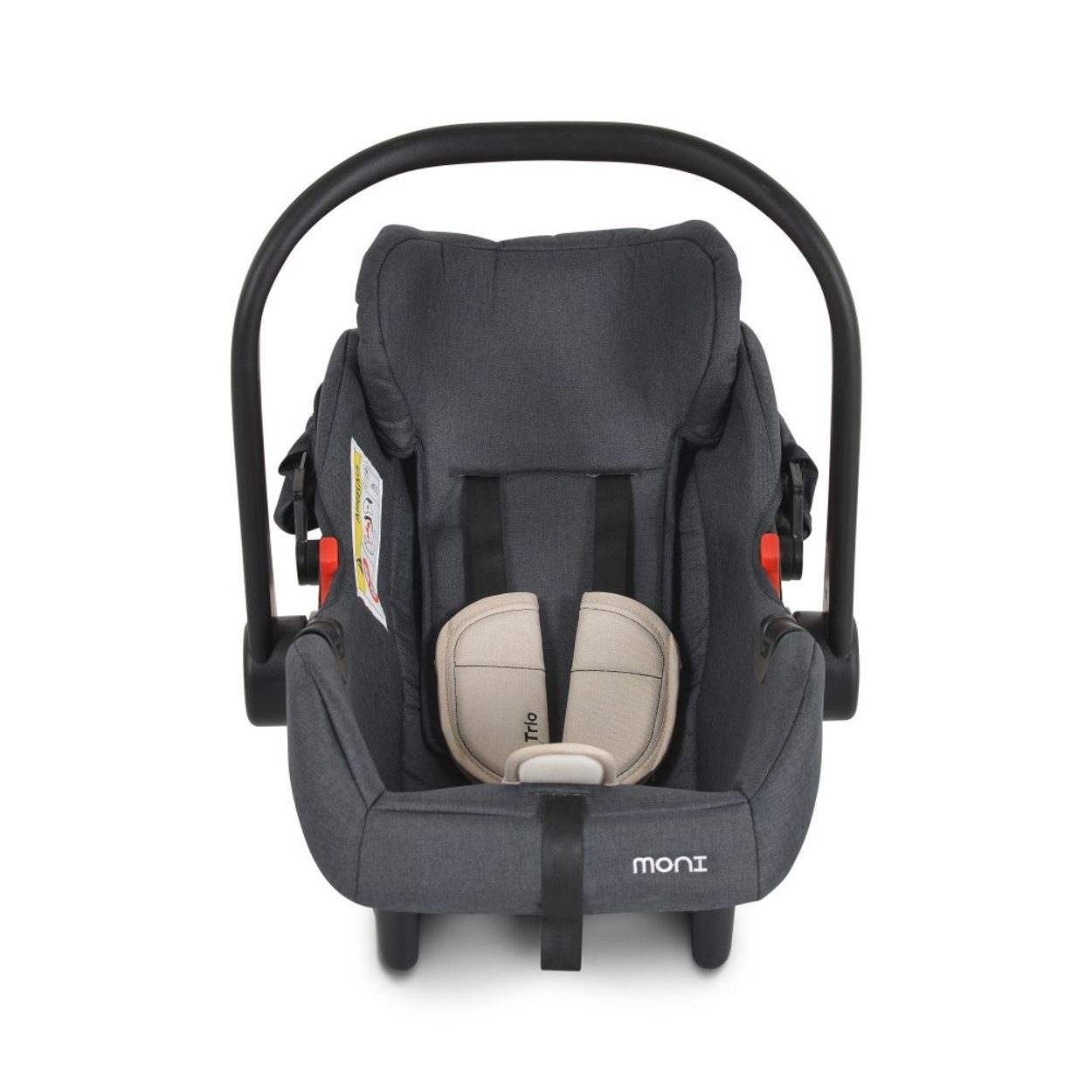 Moni Babyschale Babyschale Trio Set, ab: 0, bis: 1.25, mit Isofixbasis Royal, i-Size (40 - 87cm) Adapter
