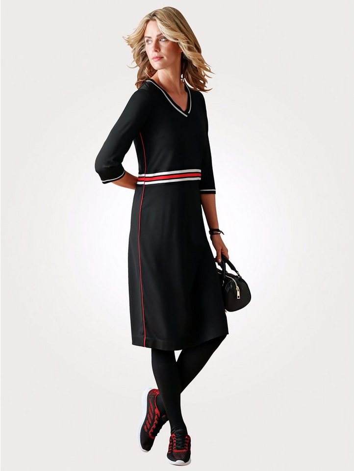Mona Kleid in Jersey-Qualität in schwarz
