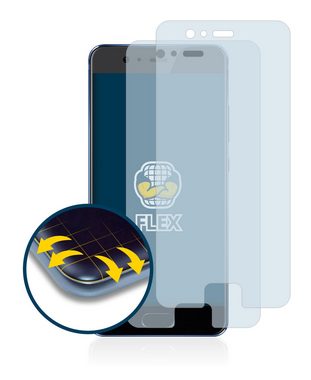 BROTECT Full-Screen Schutzfolie für Huawei P10, Displayschutzfolie, 2 Stück, 3D Curved klar