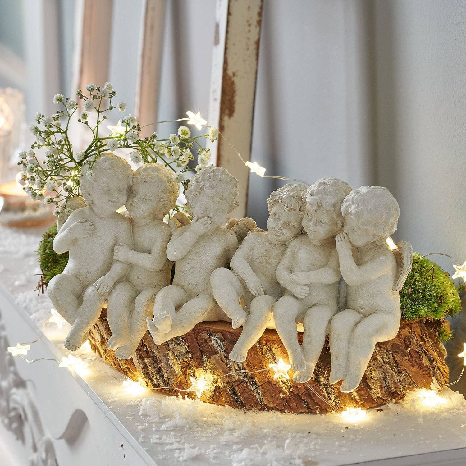Mirabeau Weihnachtsfigur Engel Léon antikweiß (kein Set, kein Set), none – Bild 4 von 5