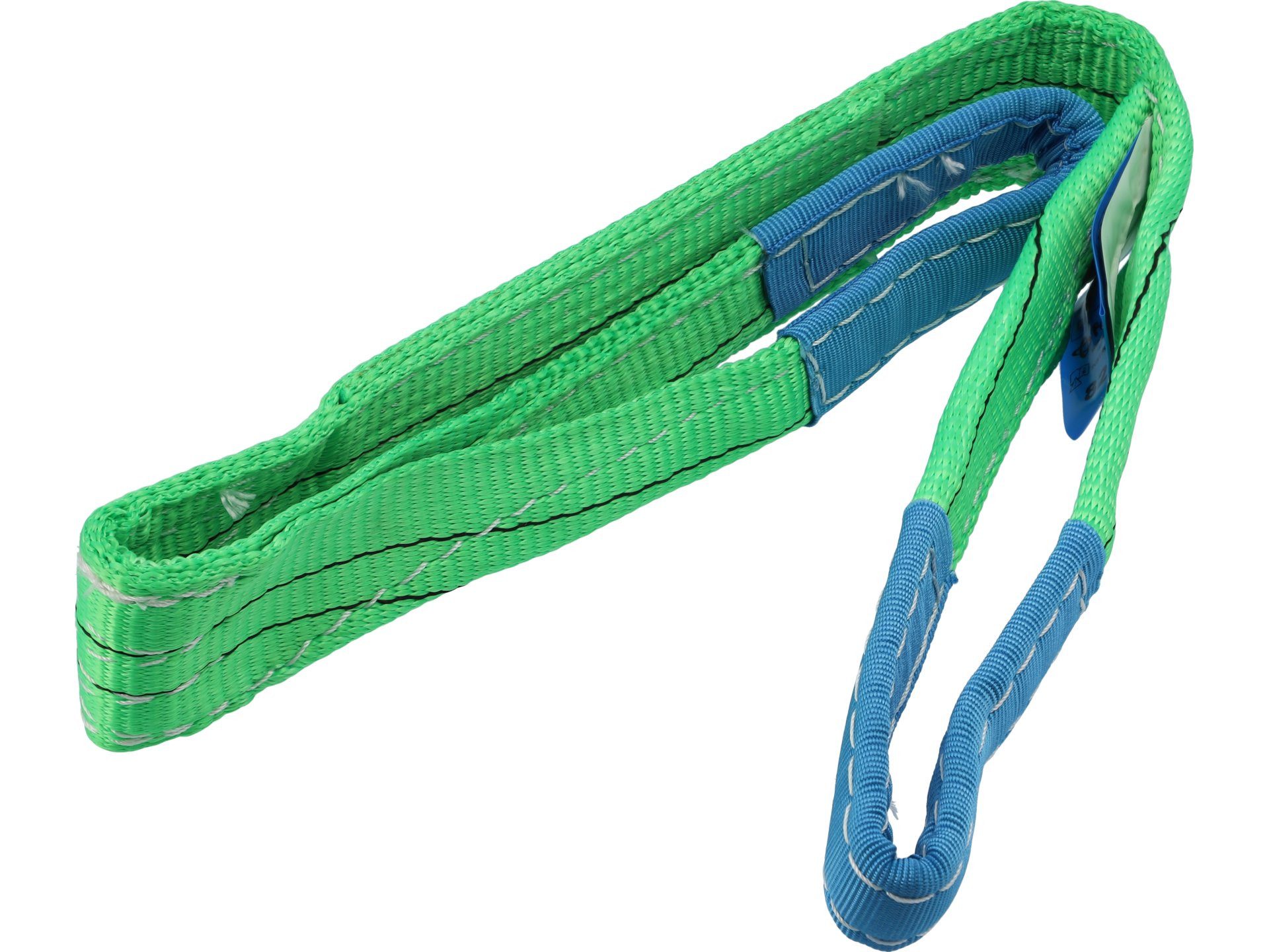 TRIZERATOP Gepäckgurt Textil-Hebeband 2t 1m mit verstärkten Schlaufen, (Textil-Hebeband 2t 1m mit verstärkten Schlaufen)