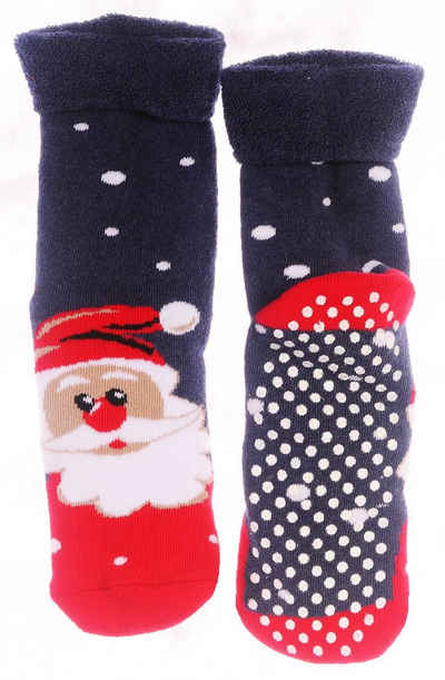 Martinex Thermosocken Socken Weihnachten warme Kinder Weihnachtssocken Antirutschsocken