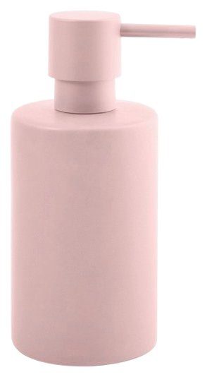 spirella Seifenspender Tube-Matt, Matt, Ø: 7 cm, aus Keramik für 300 ml rosa