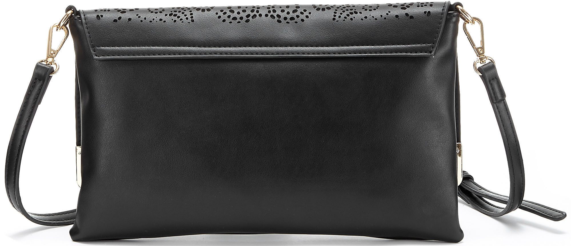 Vivance Umhängetasche Clutch, Abendtasche, Minibag, Handtasche, Schultertasche, Crossbody Bag VEGAN