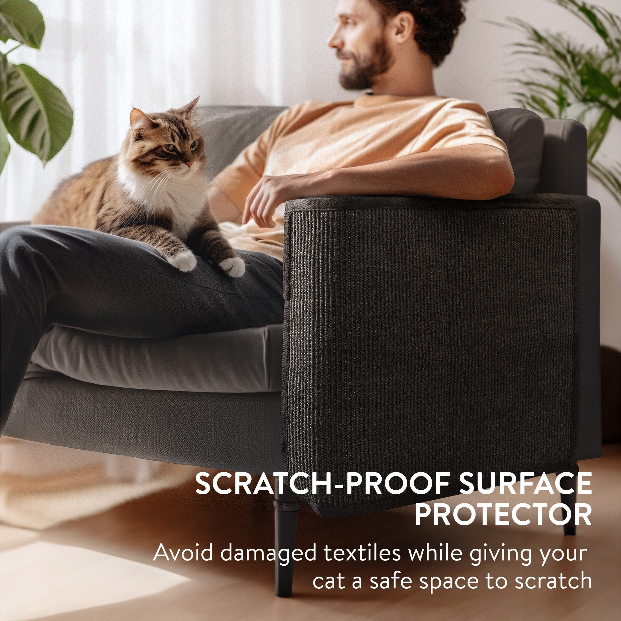 Navaris Kratzpappe Katzen Kratzmatte Kratzschutz Sofa günstig online kaufen