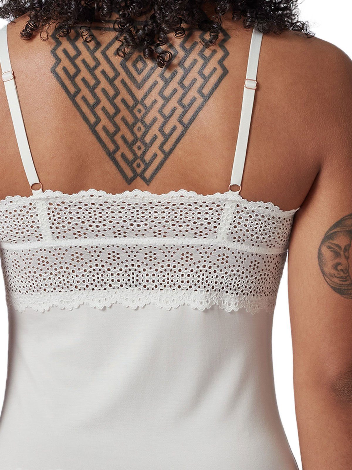 Skiny Achseltop Damen Spaghettishirt Bamboo Lace (Stück, 1-St) recyceltes Material