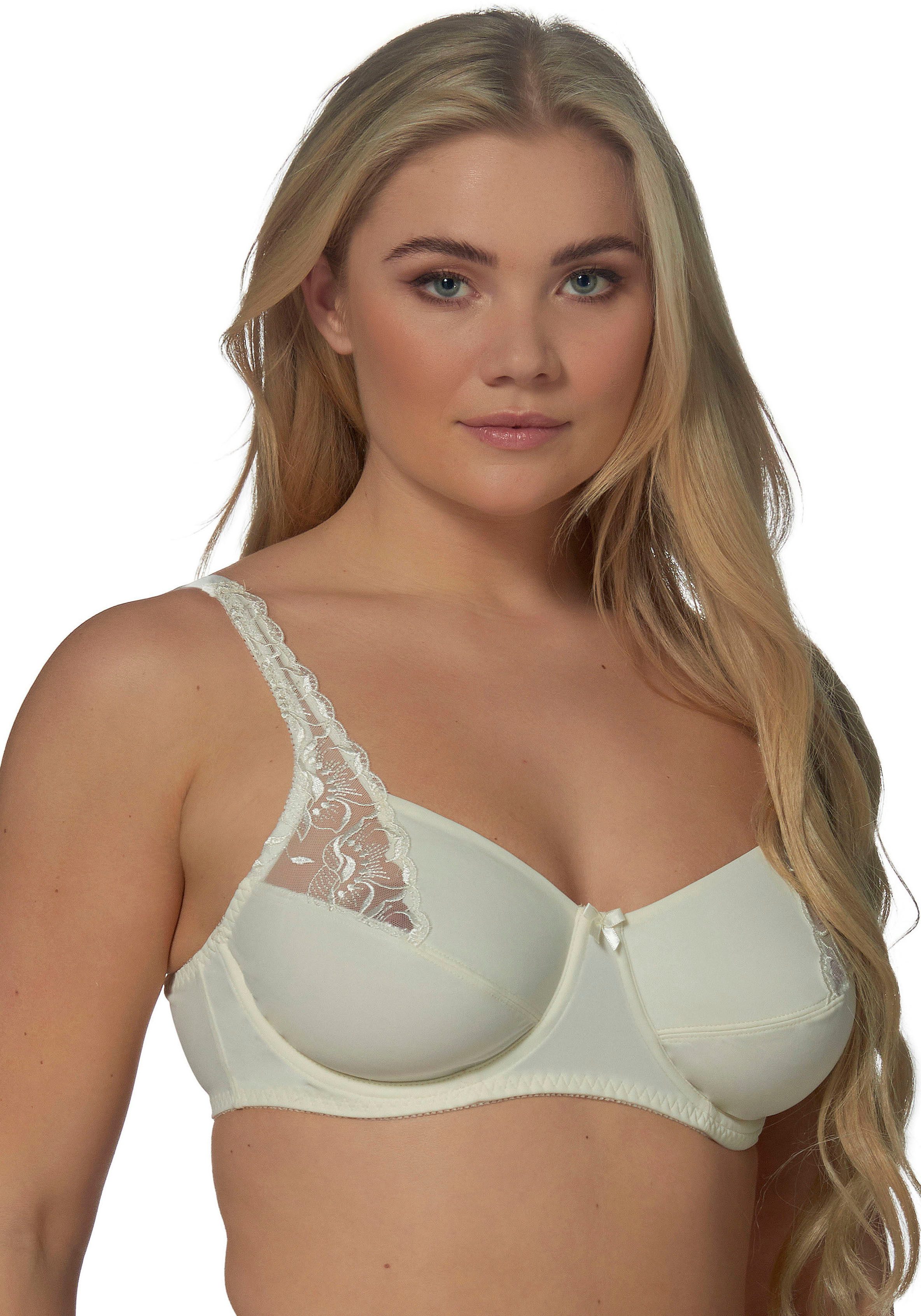 Elbrina Bügel-BH verstellbare Träger, ohne Schale, mit Bügel, mit Spitze, m günstig online kaufen