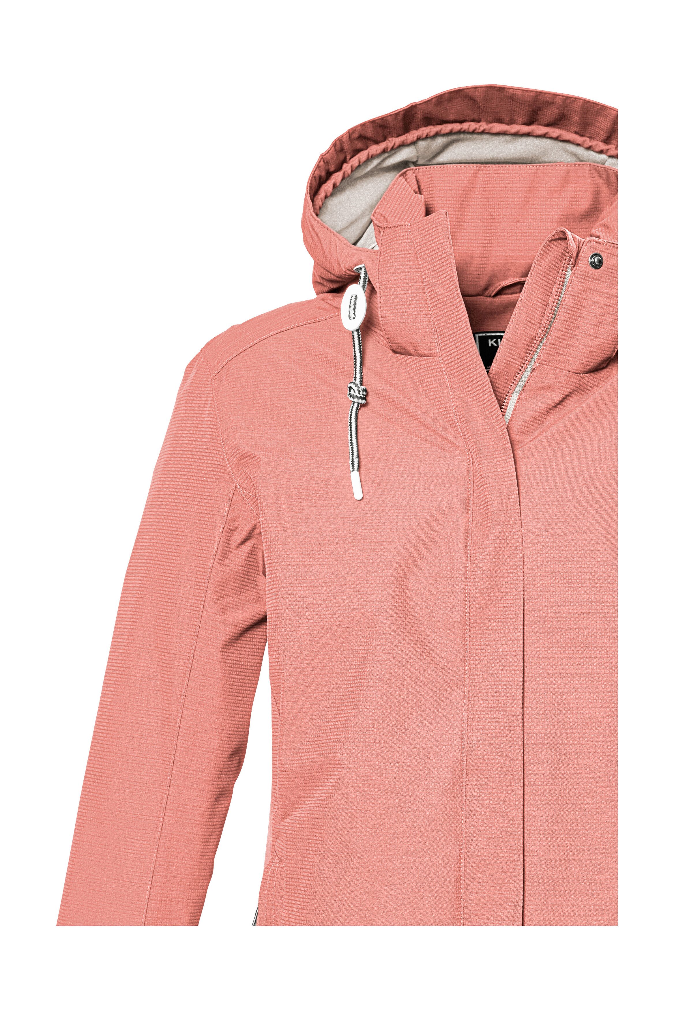 Killtec Outdoorjacke KOS 61 WMN JCKT Funktionsjacke: wasser- und winddicht, atmungsaktiv, abnehmbare Kapuze