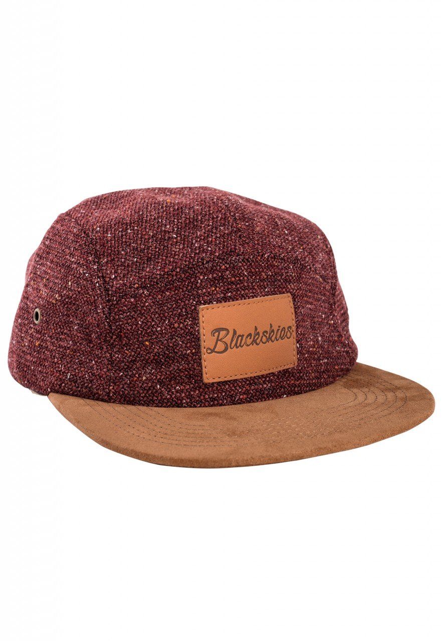 Blackskies Snapback Cap Obsidius 5-Panel Cap - Maroon-Braun