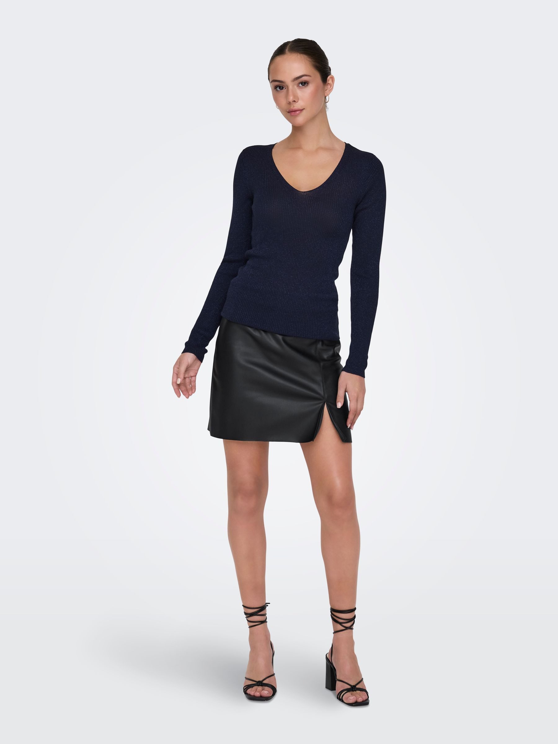 JACQUELINE de YONG Sommerrock Mini Kunstleder günstig online kaufen