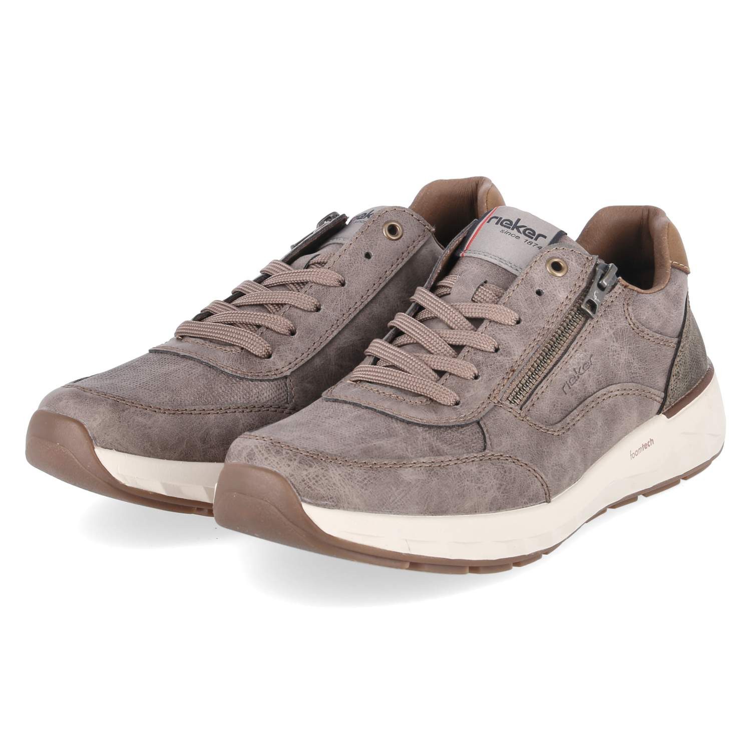 Rieker Rieker 11504-64 Herren Synthetik beige Schnürschuh günstig online kaufen