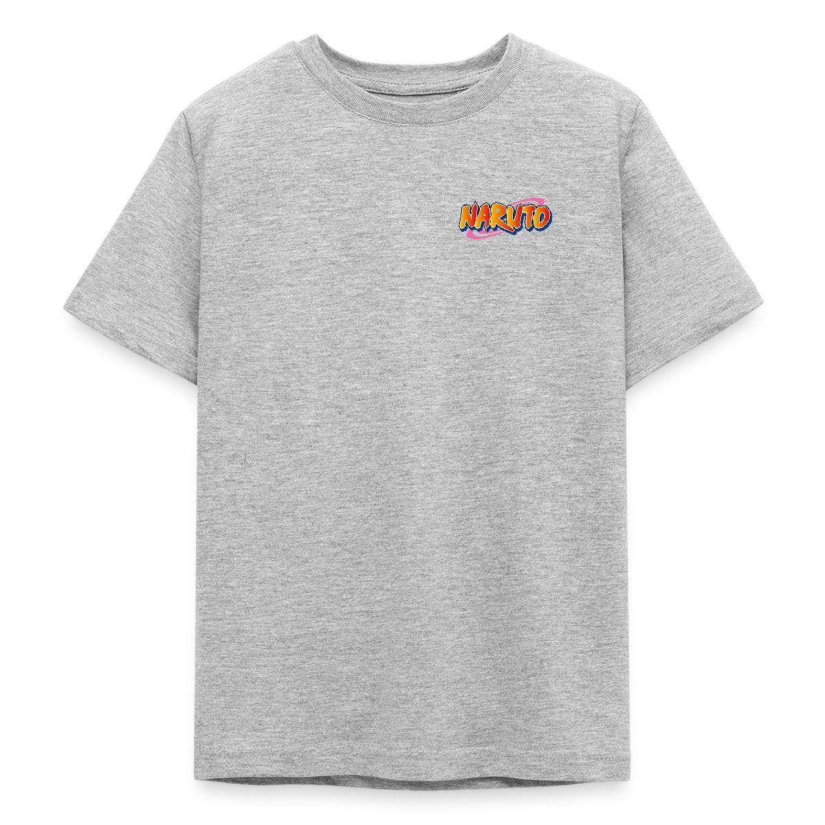 T-Shirt Naruto Brustlogo Und Charaktere Um Naruto Teenager T-Shirt