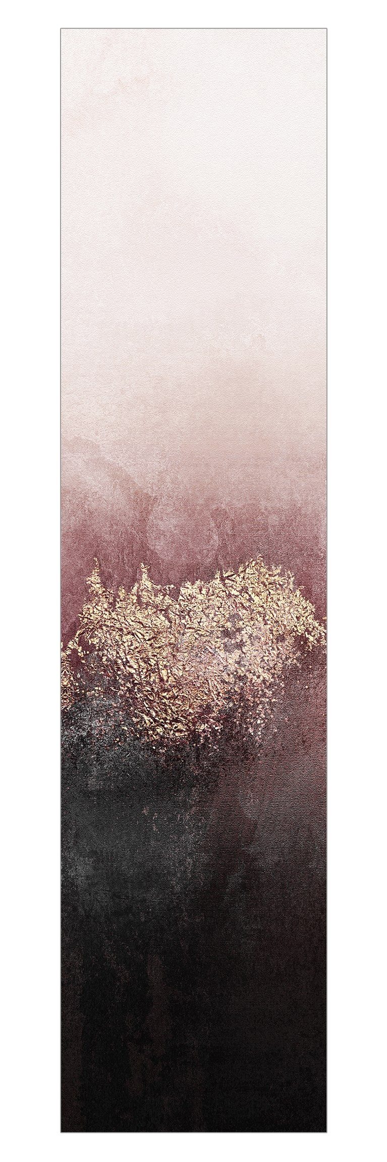 Bilderdepot24 Schiebegardine modern Flächenvorhang blickdicht Goldene Dämmerung Rosa (1 St), halbtransparent, Wohnzimmer große Flächengardine lichtdurchlässig für Klemm-System