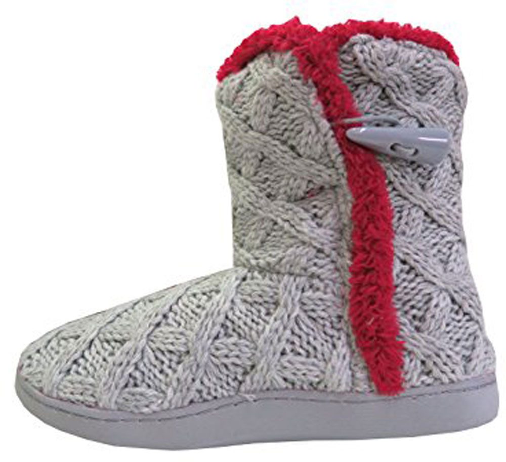 Steinnacher Bärbel Strickstiefel Sölden Rot Hausstiefel