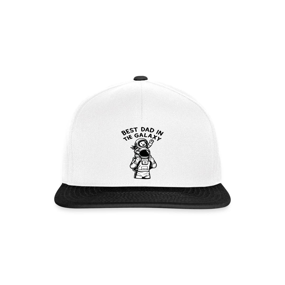 Spreadshirt Snapback Cap Astronaut Best Dad In The Galaxy Snapback Cap (1-St)