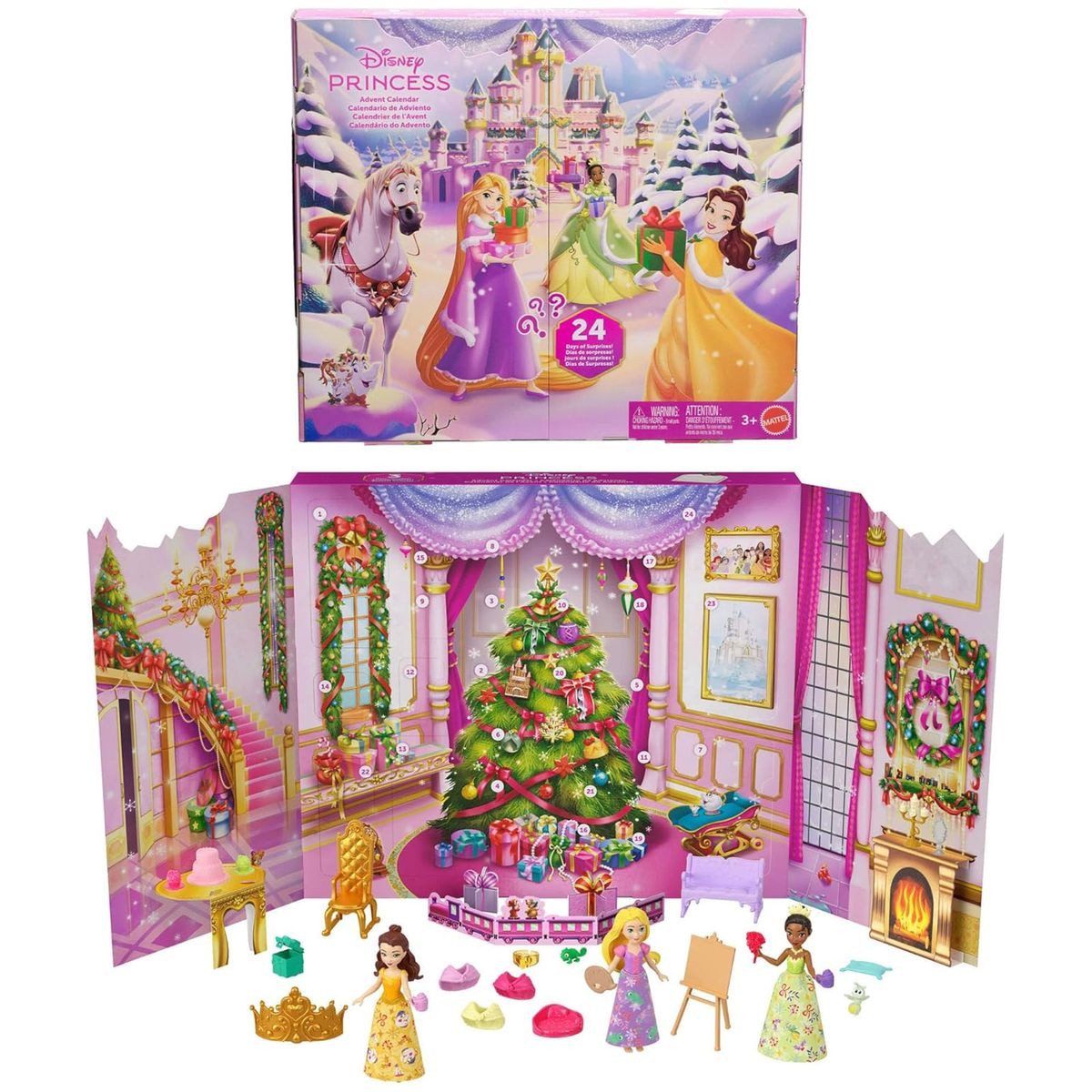 Mattel® Stehpuppe Mattel JFG79 - Disney Princess - Adventskalender - Puppen mit Zubehör